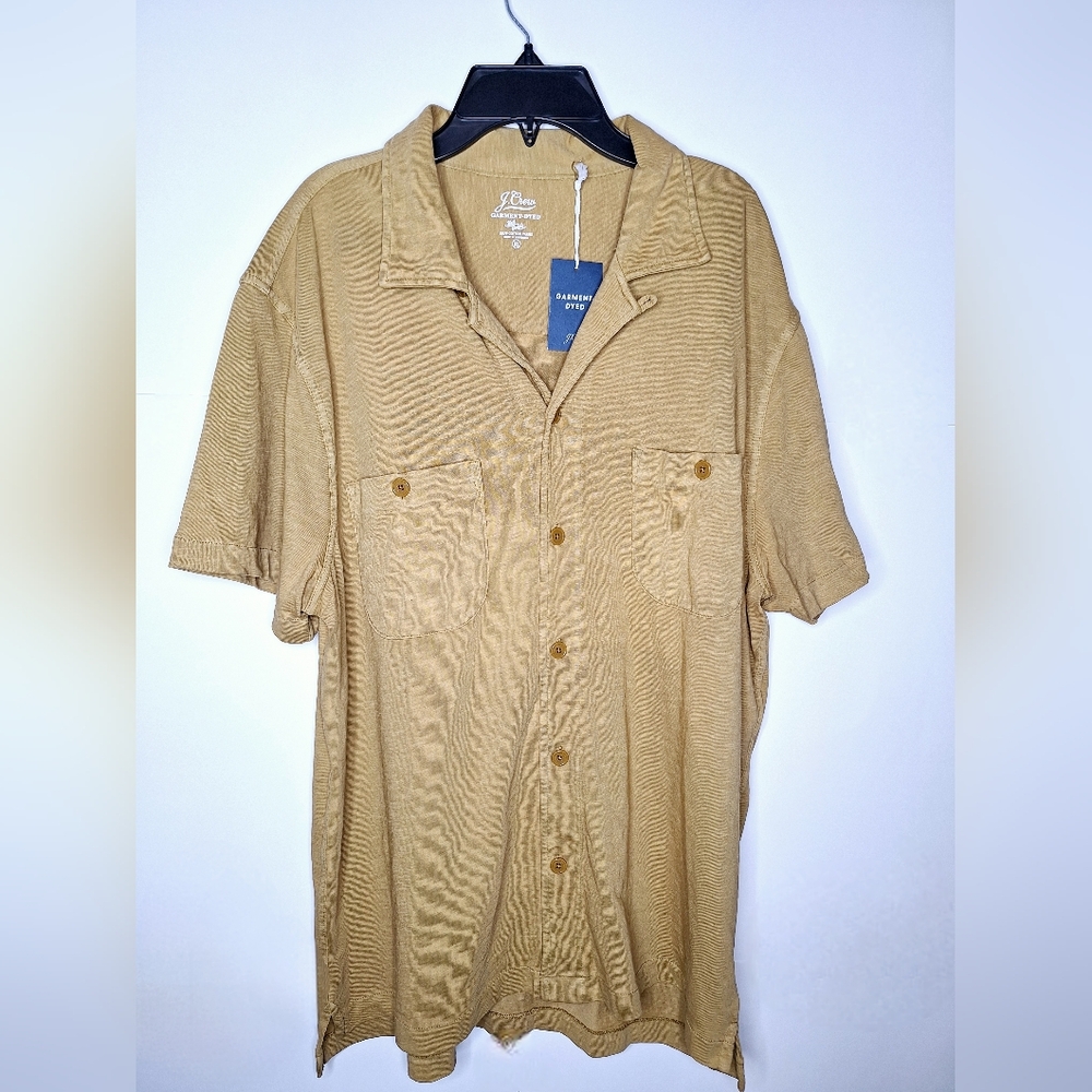 J. Crew "The Garment-Dyed Preppy Gentleman" 100% cotton button-down shirt.